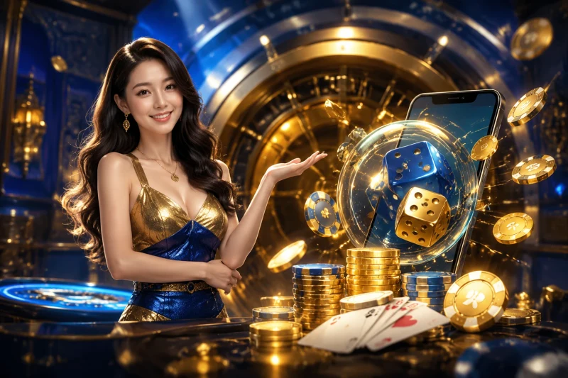 abstract-cinematic-illustration-of-gaming-platform-evaluation-criteria-with-transparent-glass-card-panels-and-luxury-neon-blue-gold-lighting-effects Abstract cinematic illustration of gaming platform evaluation criteria with transparent glass card panels and luxury neon blue-gold lighting effects