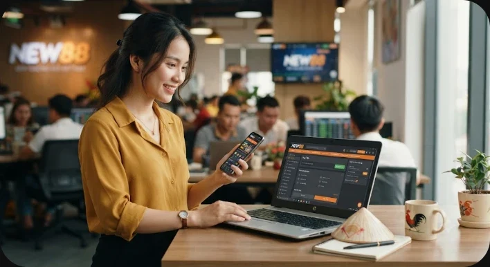Ảnh minh họa thao tác nạp tiền đúng cách trên điện thoại để đảm bảo giao dịch an toàn.