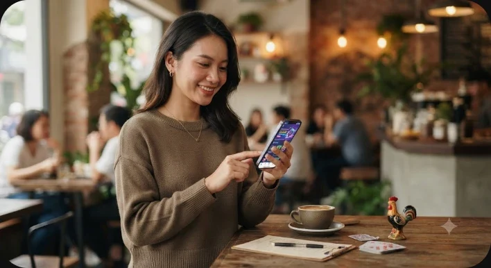 App NEW88 trên điện thoại với giao diện hiện đại
