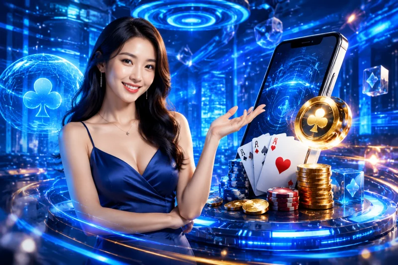 Giao diện baccarat trực tuyến trên điện thoại di động NEW88 với thiết kế hiện đại