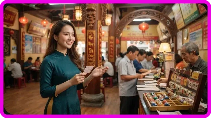 Giao diện xổ số online trên thiết bị kỹ thuật số hiện đại