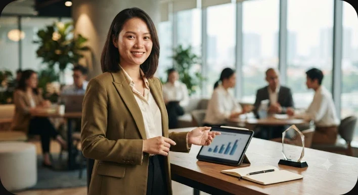 Minh họa lý do nhiều người lựa chọn làm đại lý NEW88 với biểu đồ so sánh doanh thu trên nền holographic