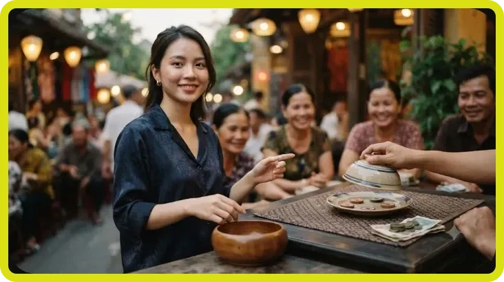Trò chơi xóc đĩa truyền thống với 4 quân vị trên bàn cược